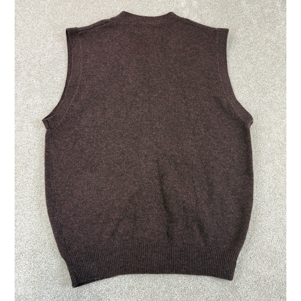 VTG Weymouth Hunt Cardigan Vest Knitters Guild 100% Lambswool Granpacore MEDIUM - Picture 4 of 5